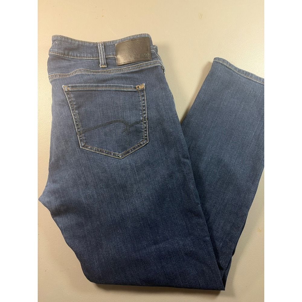 Mavi Marcus Jeans Mens 38x32 Dark Wash Blue Slim Straight Leg Stretch Denim
